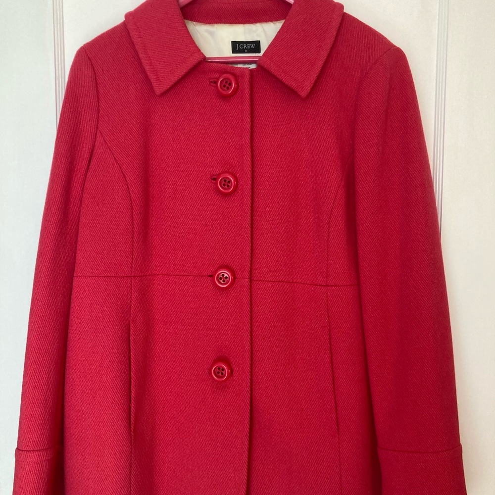 J. Crew Pink Size 14 A-line Peacoat